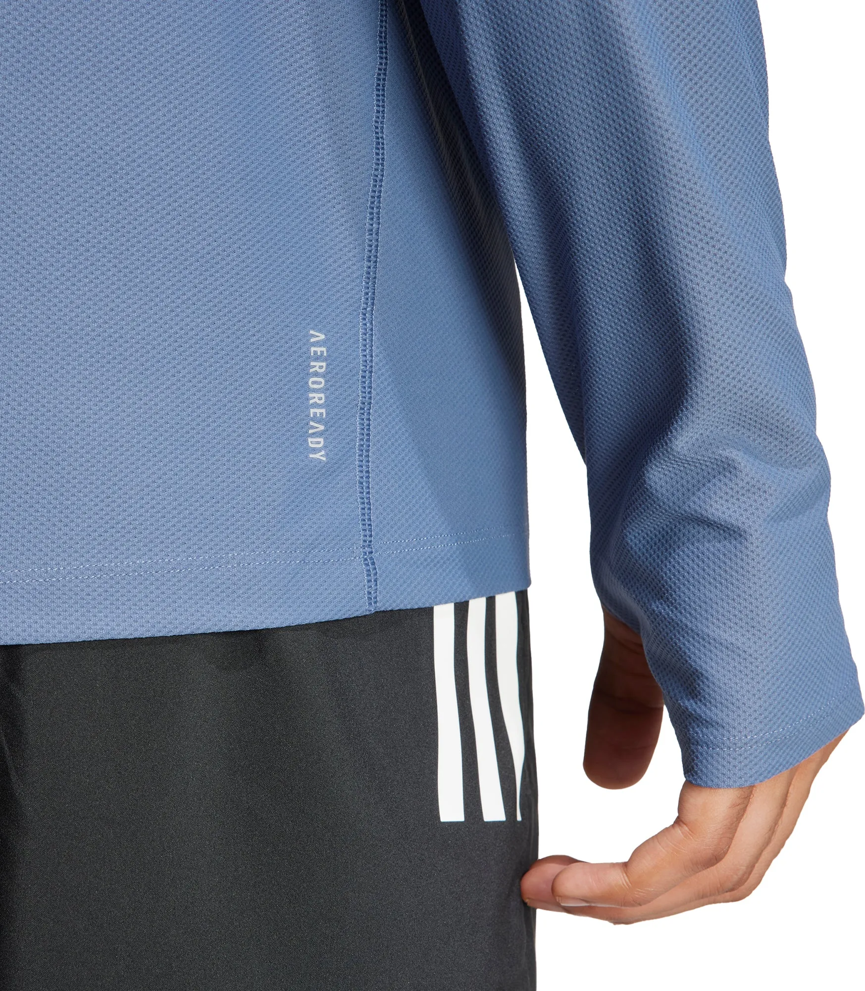 Clothing Adidas  Men adidas Own The Run Long Sleeve Mens Running Top - Blue