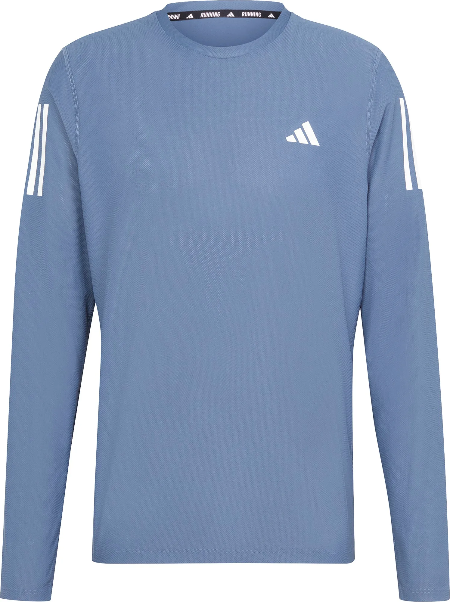 Clothing Adidas  Men adidas Own The Run Long Sleeve Mens Running Top - Blue