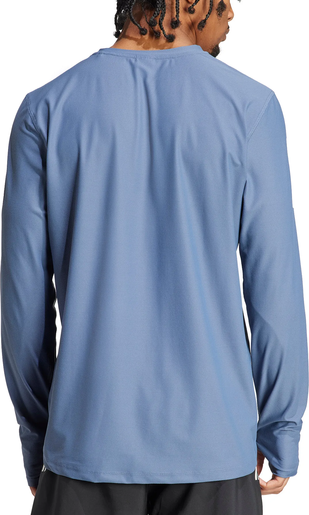 Clothing Adidas  Men adidas Own The Run Long Sleeve Mens Running Top - Blue