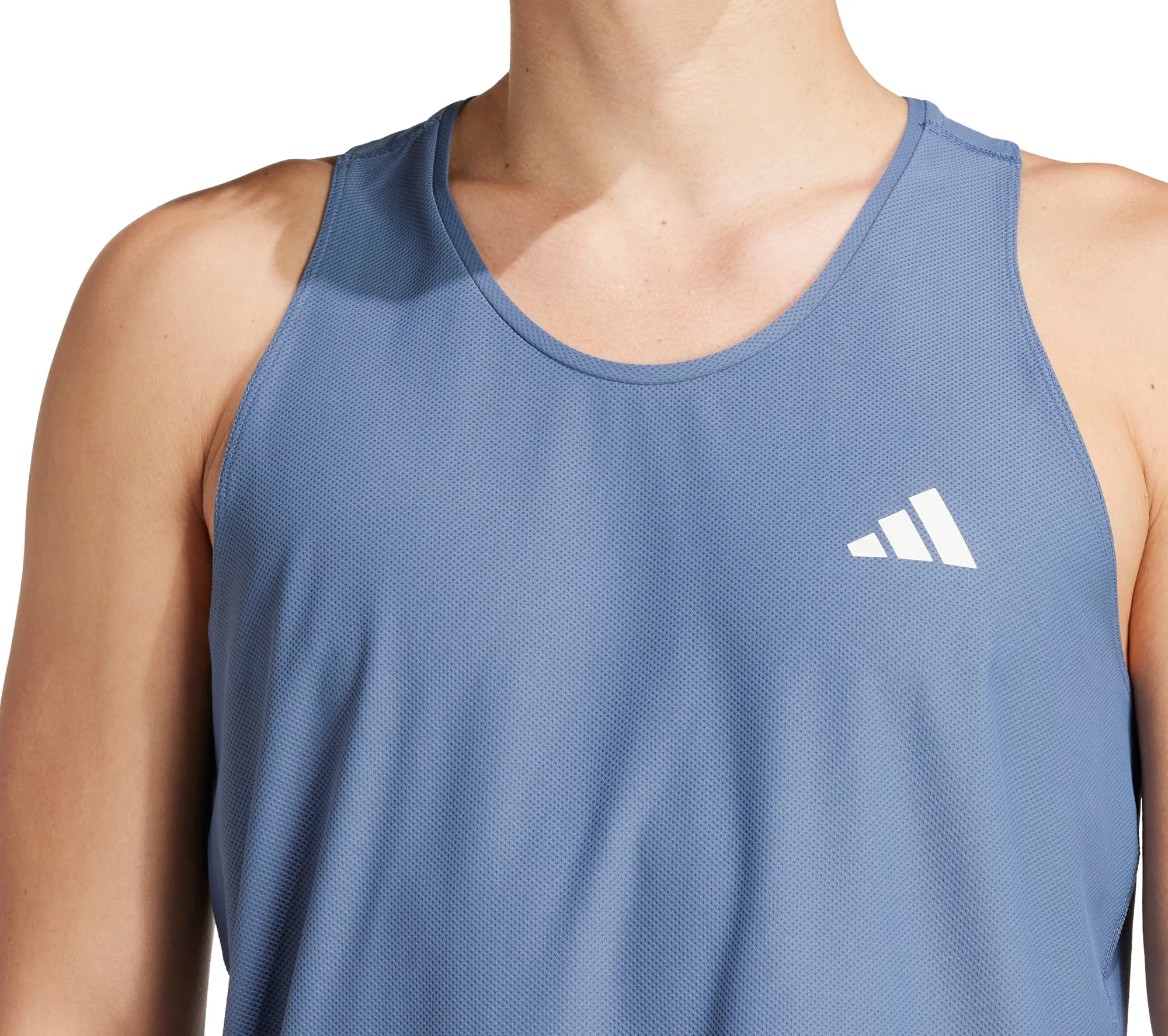 Clothing Adidas  Men adidas Own The Run Mens Running Vest - Blue