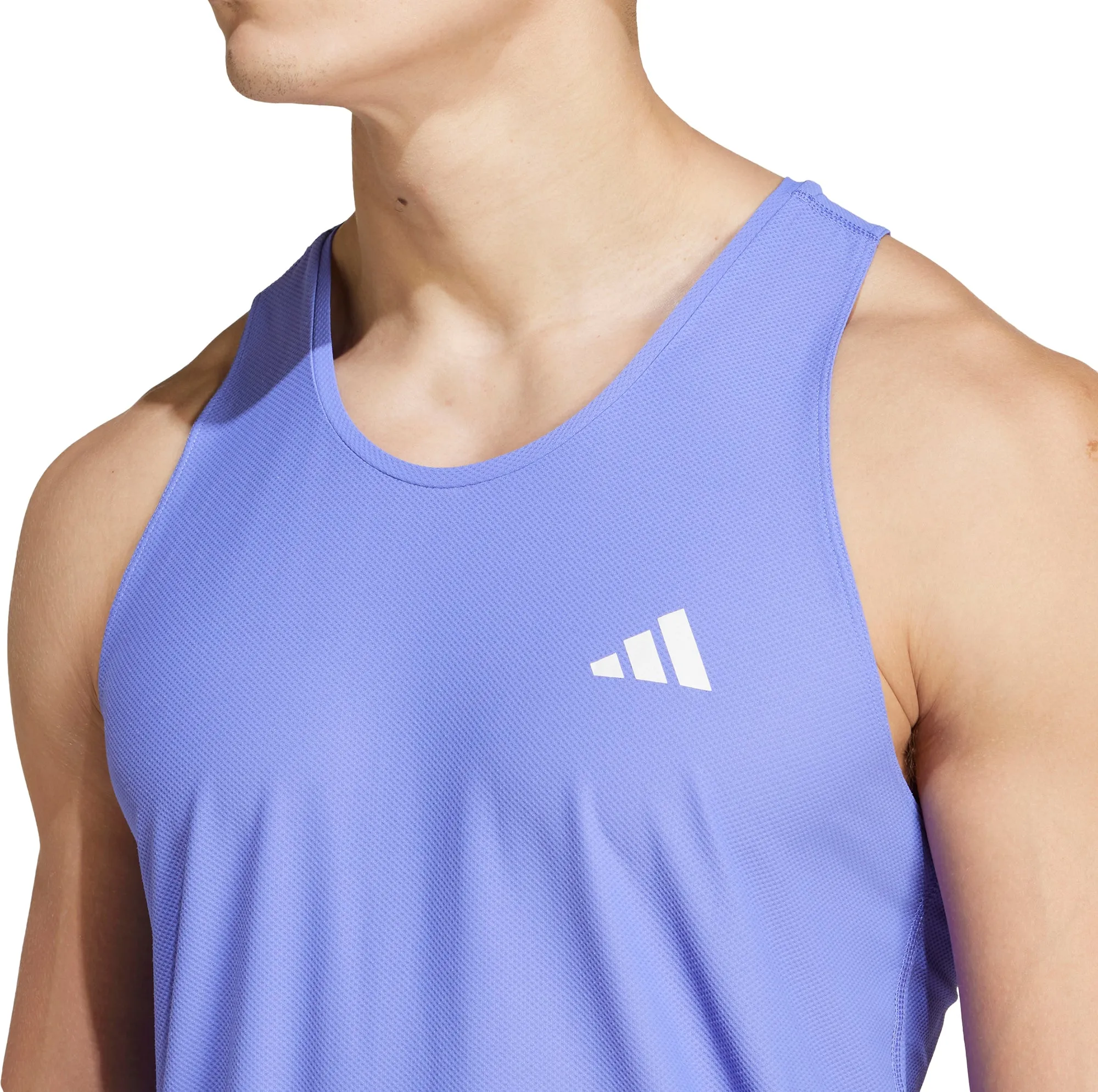 Clothing Adidas  Men adidas Own The Run Mens Running Vest - Blue