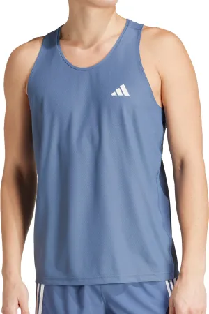 Clothing Adidas  Men adidas Own The Run Mens Running Vest - Blue