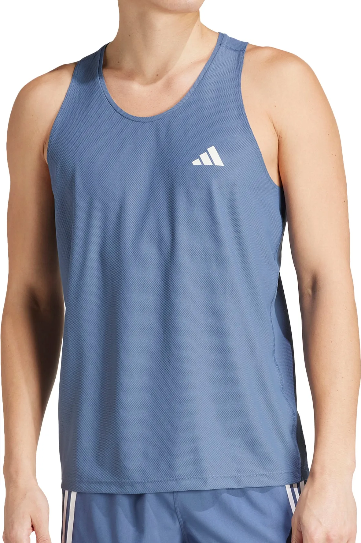 Clothing Adidas  Men adidas Own The Run Mens Running Vest - Blue