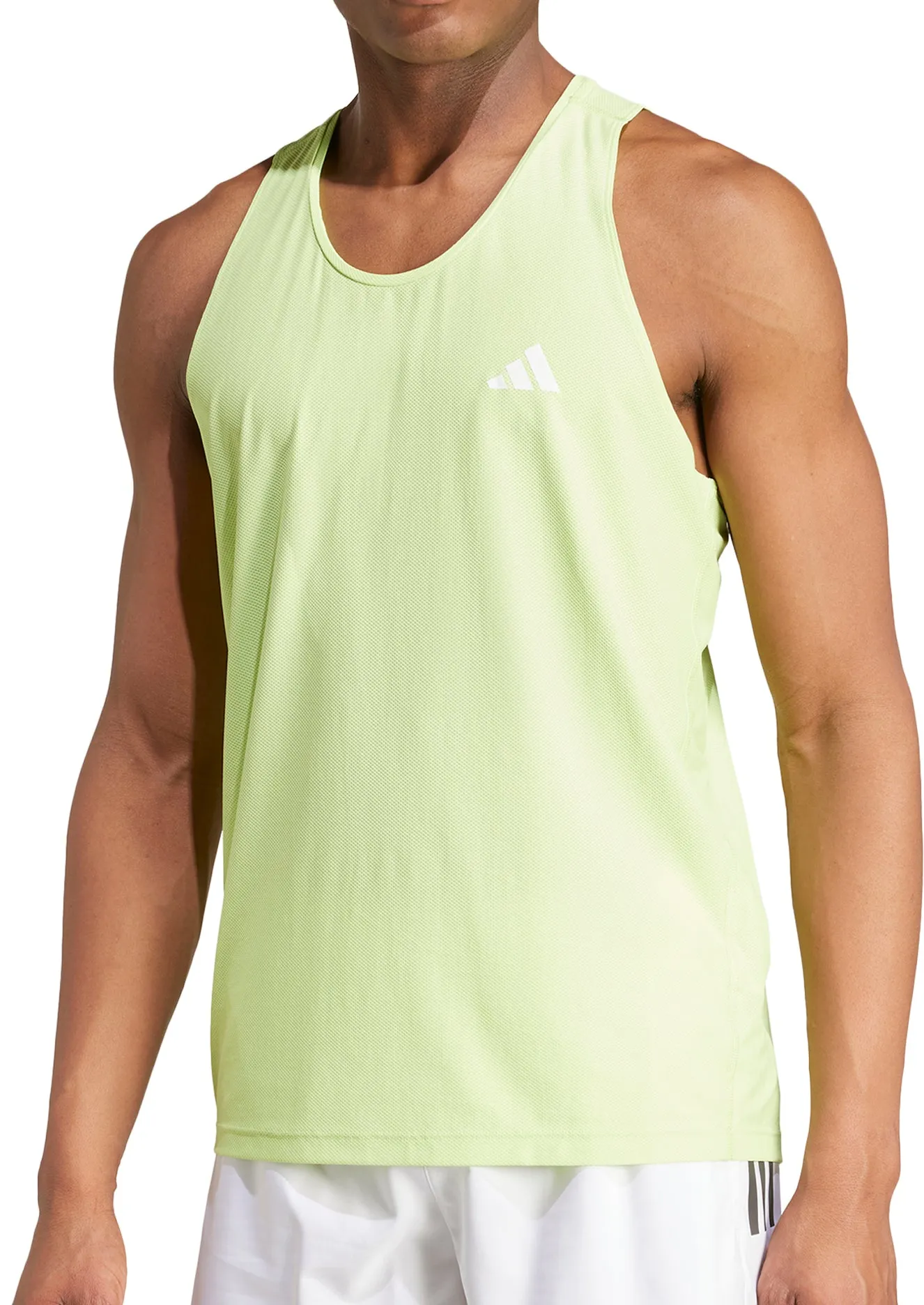Clothing Adidas  Men adidas Own The Run Mens Running Vest - Green