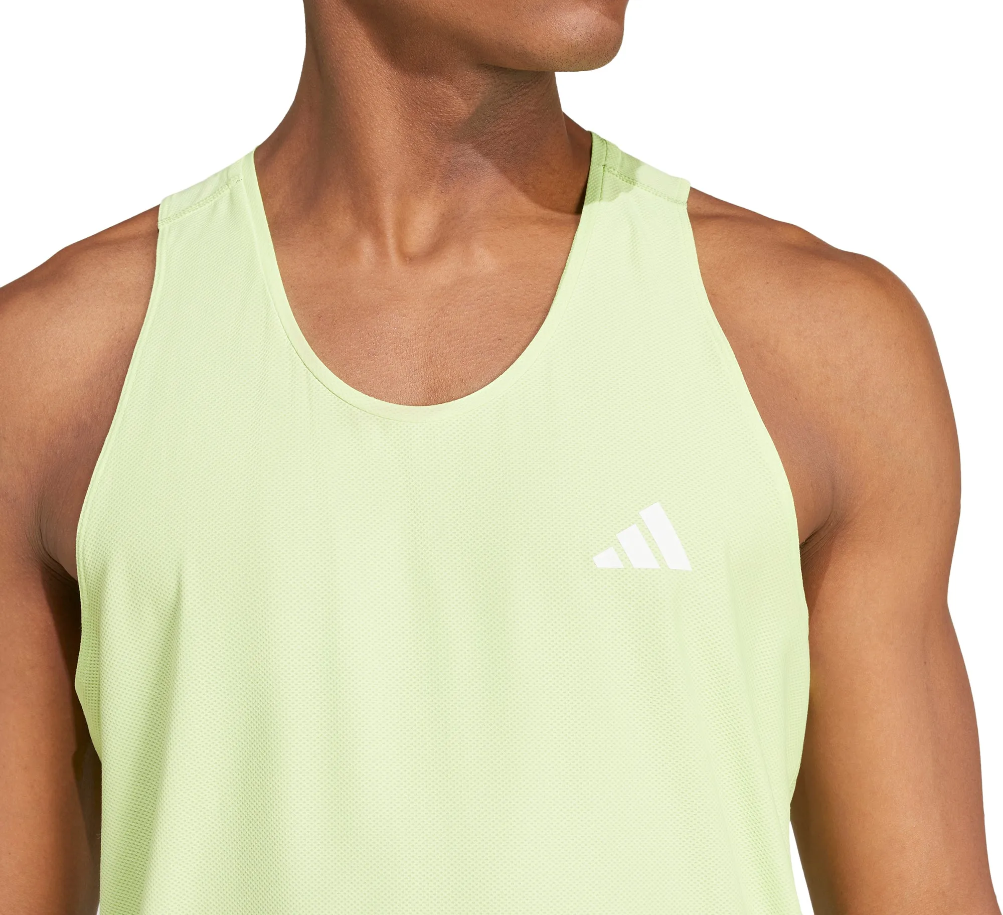 Clothing Adidas  Men adidas Own The Run Mens Running Vest - Green