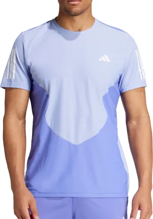 Clothing Adidas  Men adidas Own The Run Short Sleeve Mens Running Top - Blue