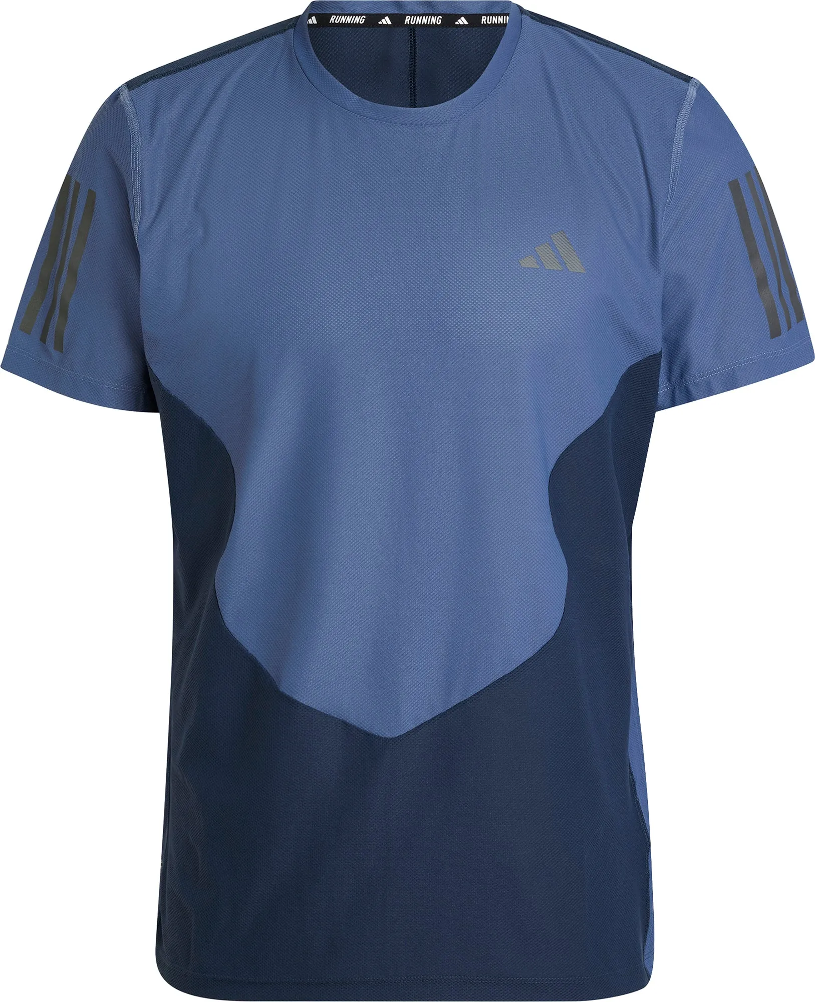 Clothing Adidas  Men adidas Own The Run Short Sleeve Mens Running Top - Blue