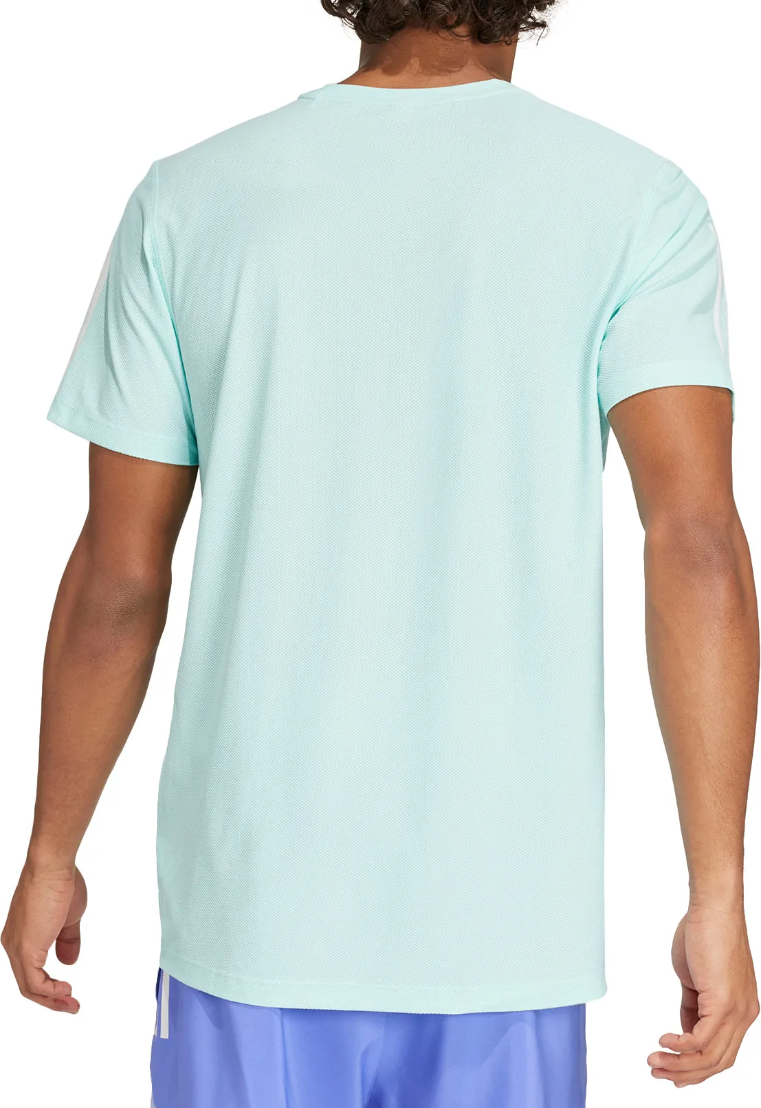 Clothing Adidas  Men adidas Own The Run Short Sleeve Mens Running Top - Green