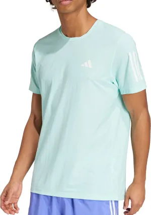 Clothing Adidas  Men adidas Own The Run Short Sleeve Mens Running Top - Green