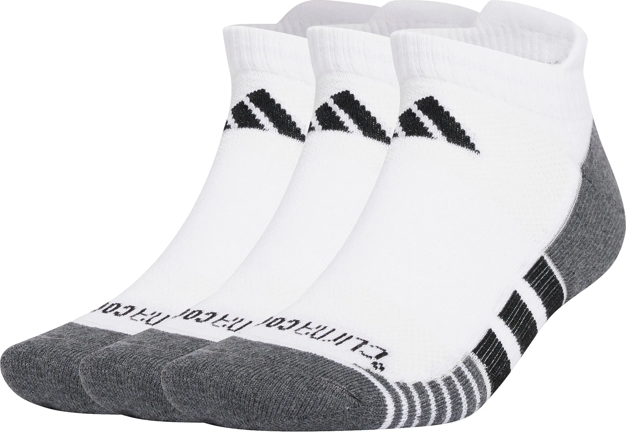 Clothing Adidas  Men adidas Performance ClimaCool (3 Pack) Cushioned Low Socks - White