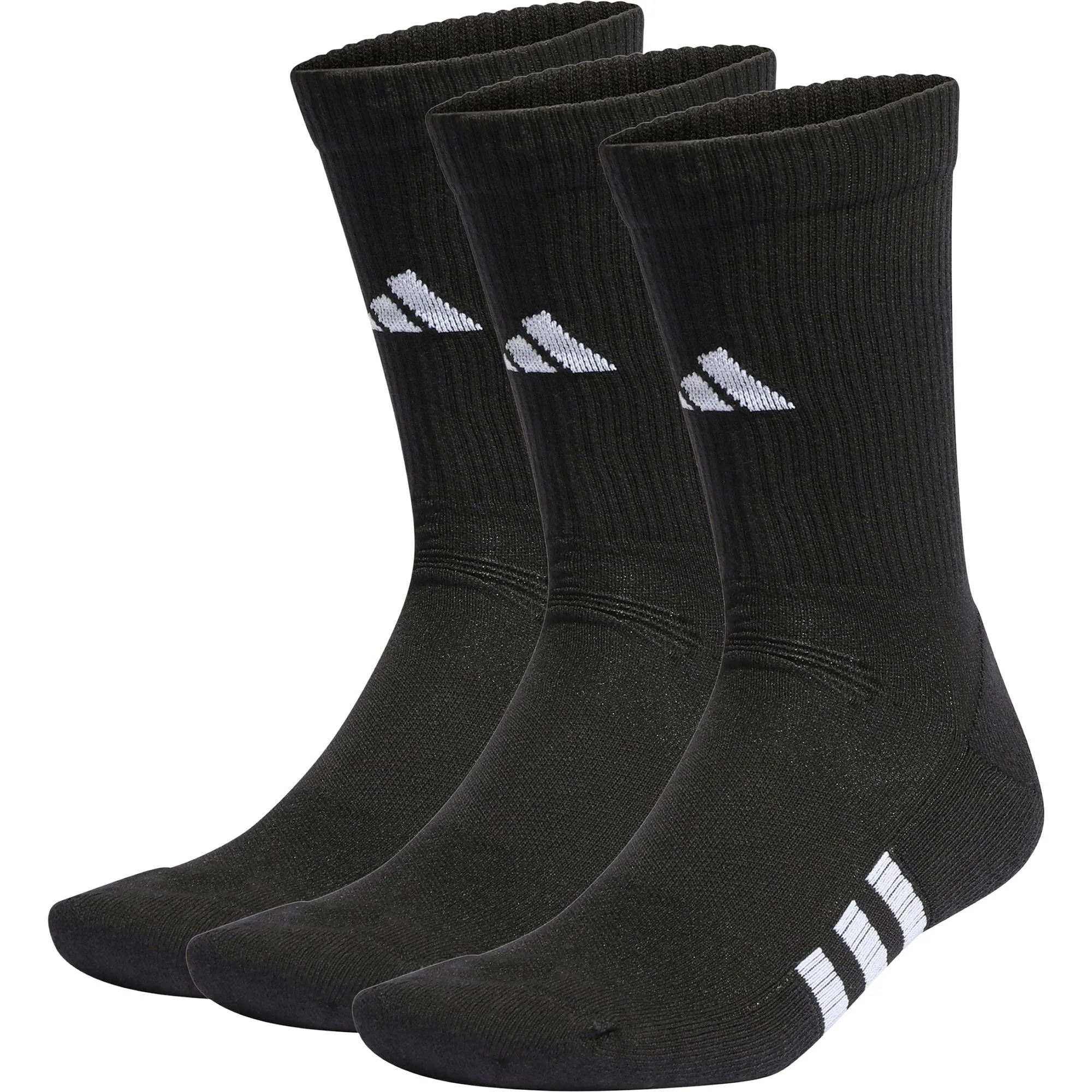 Clothing Adidas  Men adidas Performance Cushioned (3 Pack) Crew Socks - Black