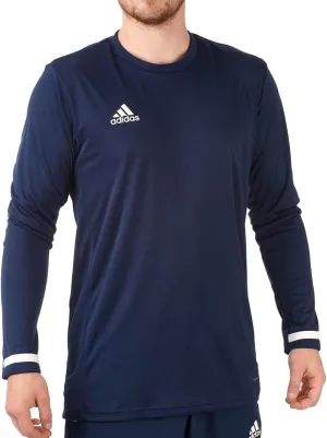 Clothing Adidas  Men adidas T19 Long Sleeve Mens Training Top - Blue