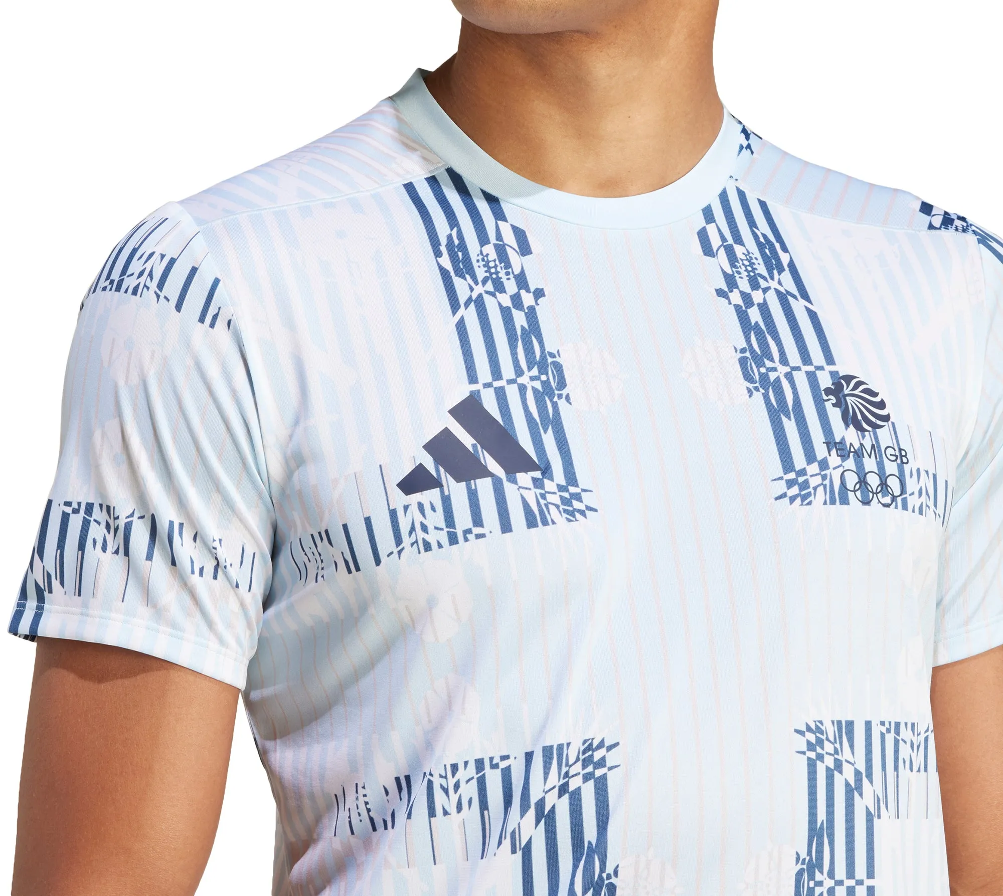 Clothing Adidas  Men adidas Team GB Short Sleeve Mens Training Top - Blue