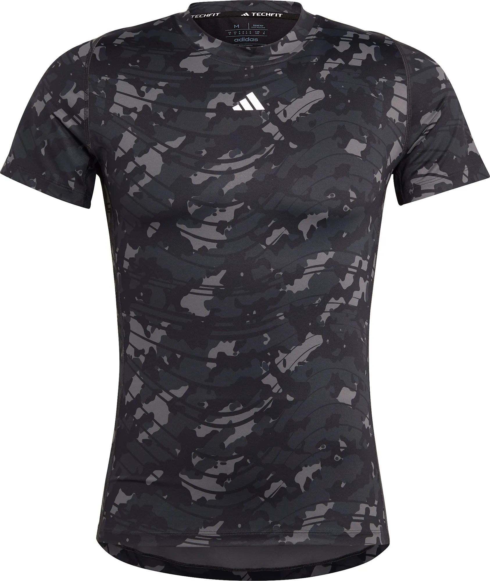 Clothing Adidas  Men adidas Tech Fit Short Sleeve Mens Training Top - Black