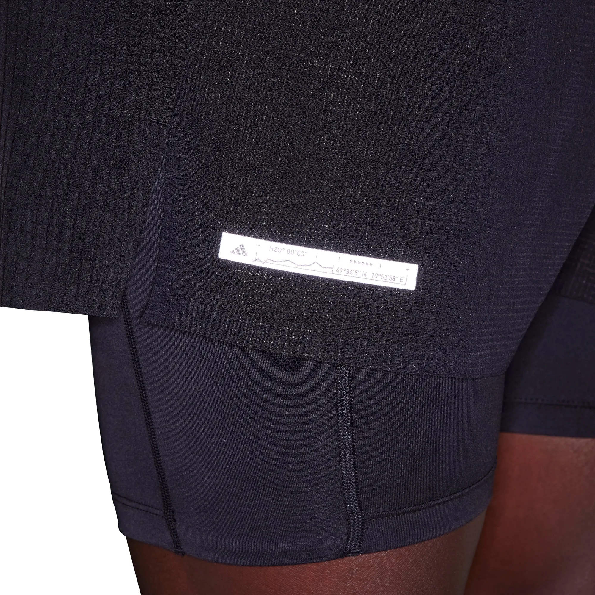 Clothing Adidas  Men adidas Ultimate 2 In 1 Mens Running Shorts - Black