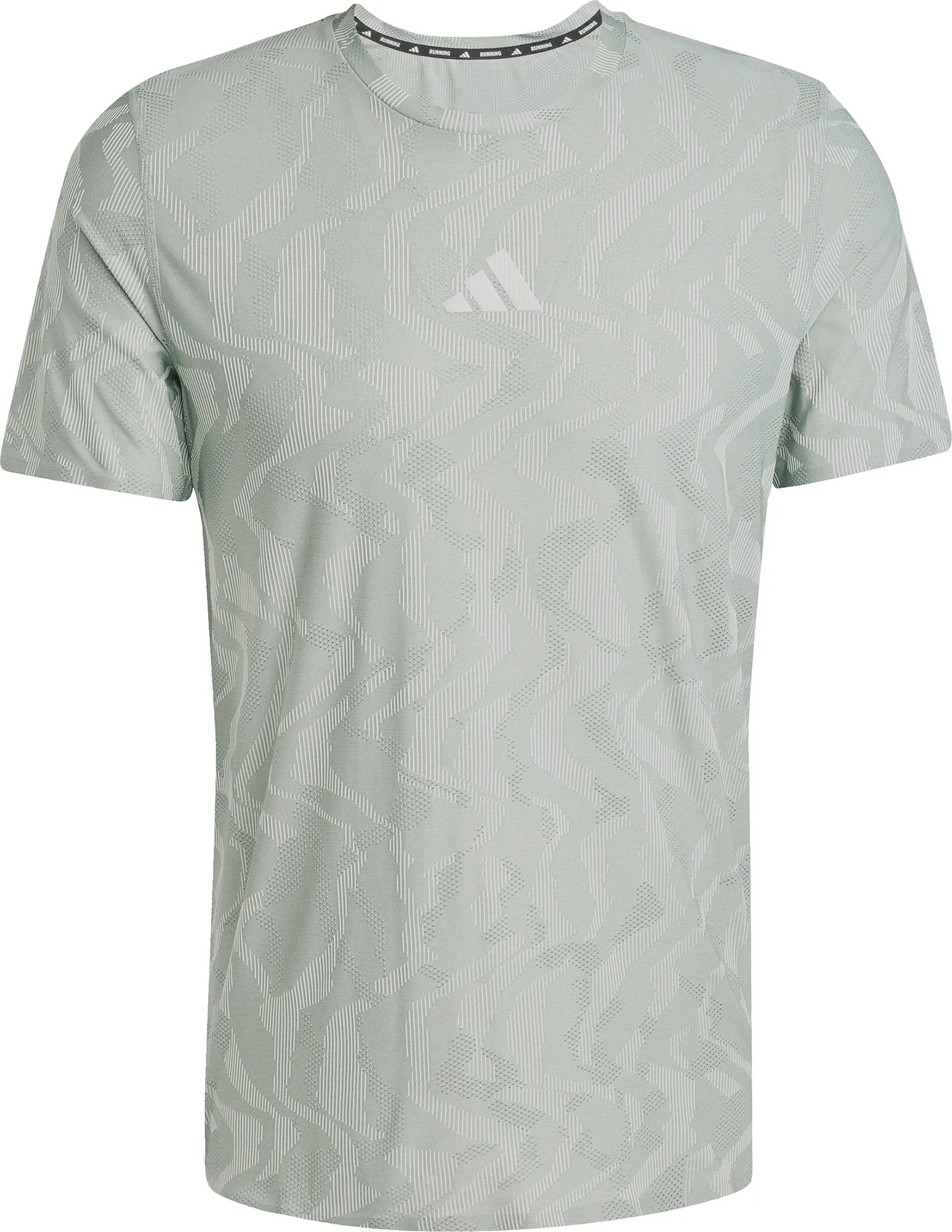 Clothing Adidas  Men adidas Ultimate Engineered ClimaCool  Short Sleeve Mens Running Top - Green