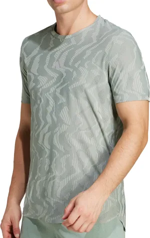 Clothing Adidas  Men adidas Ultimate Engineered ClimaCool  Short Sleeve Mens Running Top - Green
