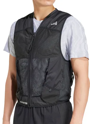 Clothing Adidas  Men adidas Ultimate Pocket Mens Running Gilet - Black