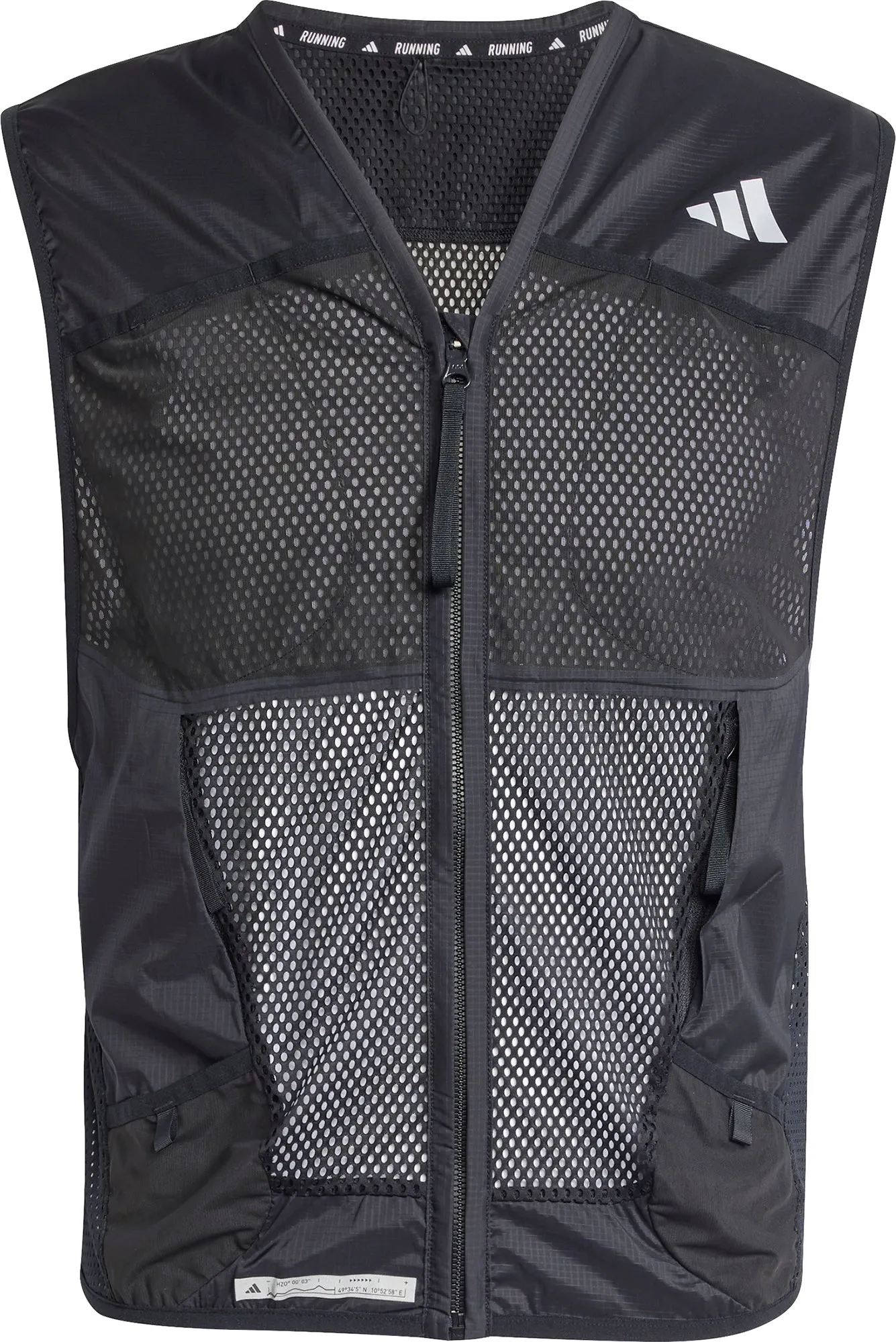Clothing Adidas  Men adidas Ultimate Pocket Mens Running Gilet - Black