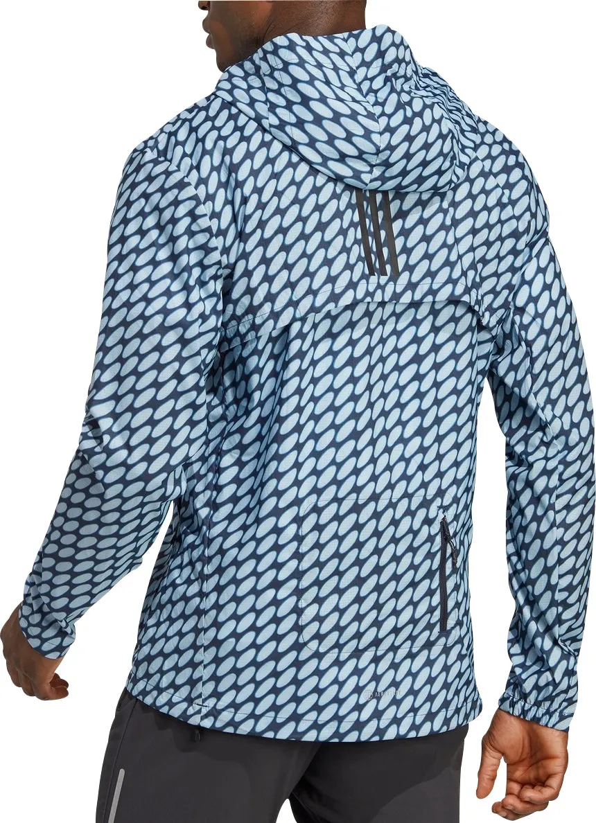 Clothing Adidas  Men adidas X Marimekko Marathon Mens Running Jacket - Blue
