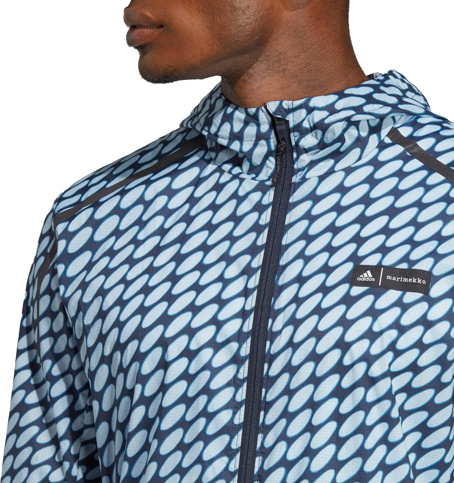 Clothing Adidas  Men adidas X Marimekko Marathon Mens Running Jacket - Blue