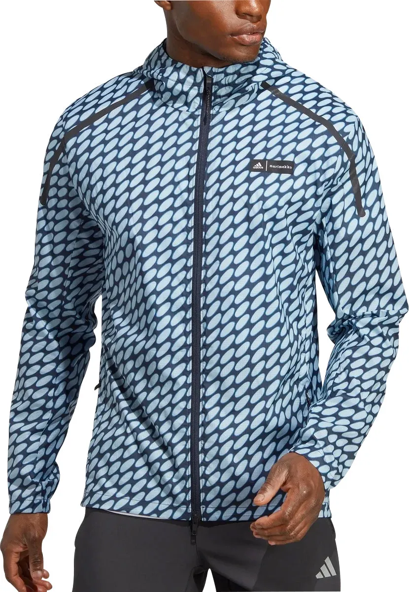 Clothing Adidas  Men adidas X Marimekko Marathon Mens Running Jacket - Blue