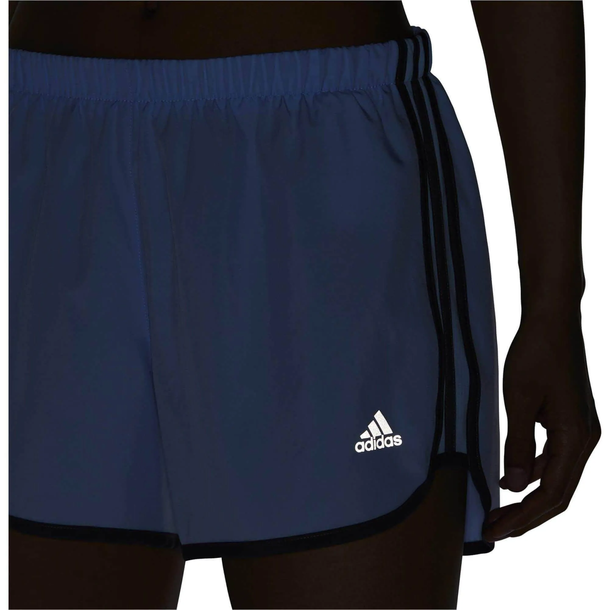 Clothing Adidas  Women adidas 3 Inch Marathon 20 Womens Running Shorts - Blue