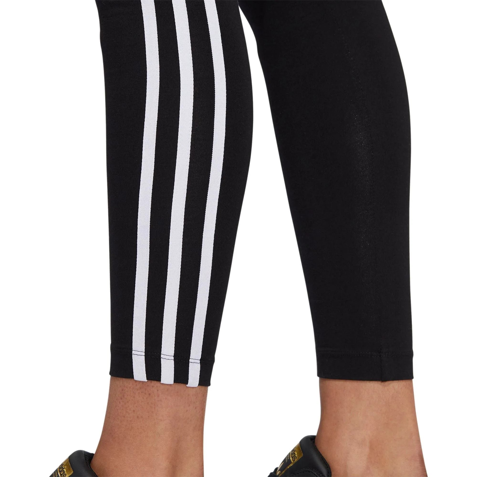Clothing Adidas  Women adidas Adicolour Classic 3 Stripes Womens Long Training Tights - Black