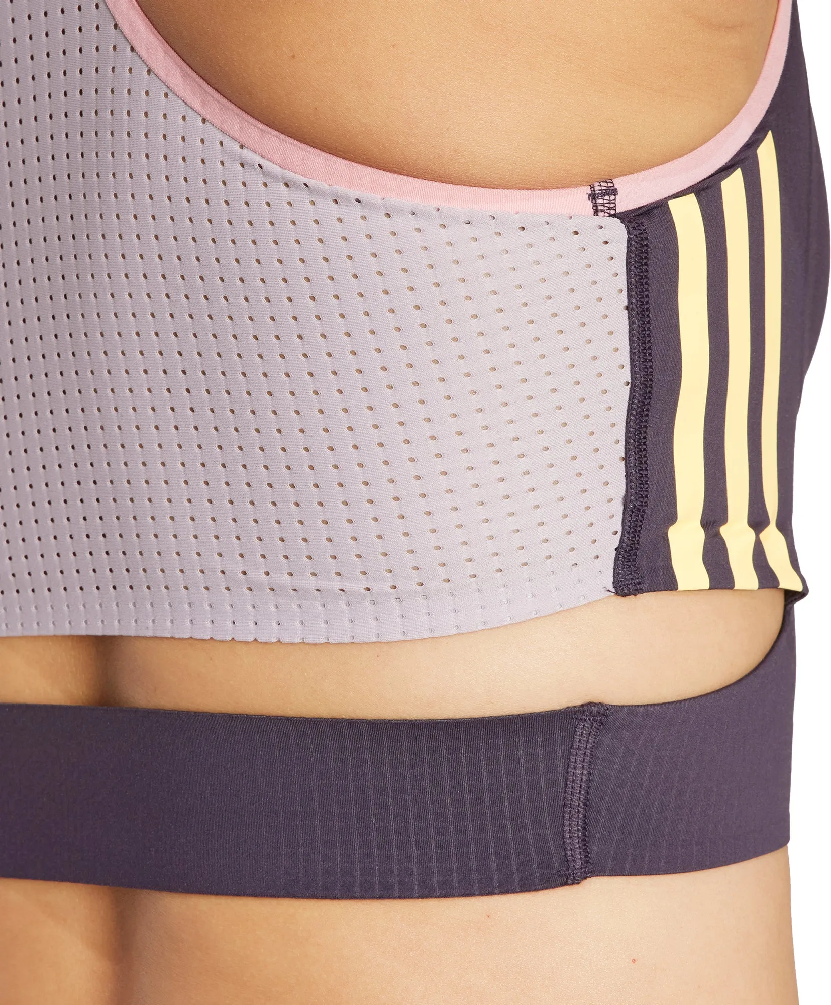 Clothing Adidas  Women adidas Adizero Promo Womens Running Crop Top - Purple