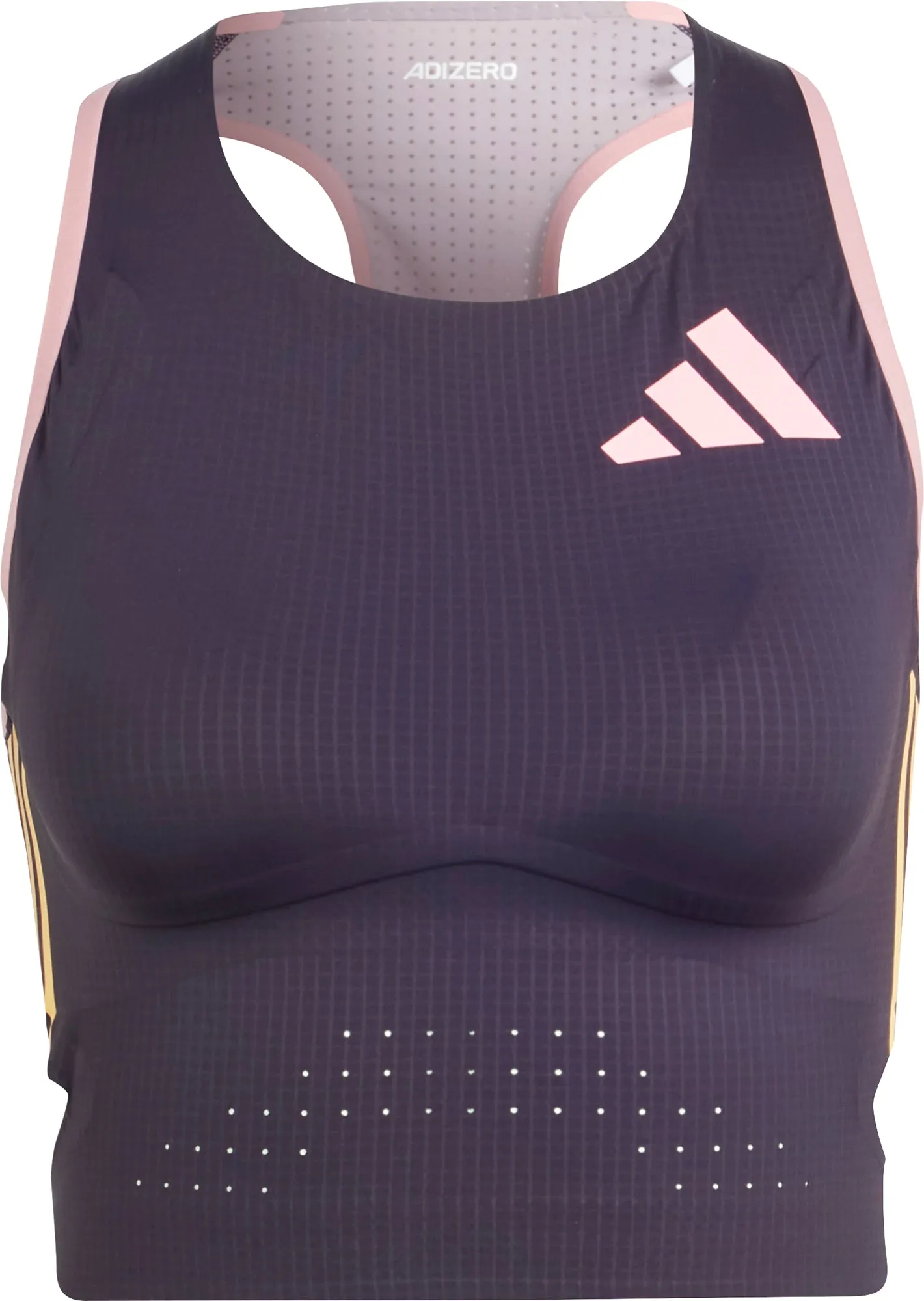 Clothing Adidas  Women adidas Adizero Promo Womens Running Crop Top - Purple