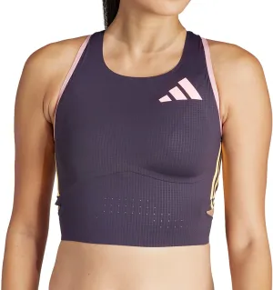 Clothing Adidas  Women adidas Adizero Promo Womens Running Crop Top - Purple