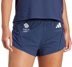 Clothing Adidas  Women adidas Adizero Team GB Womens Split Running Shorts - Blue