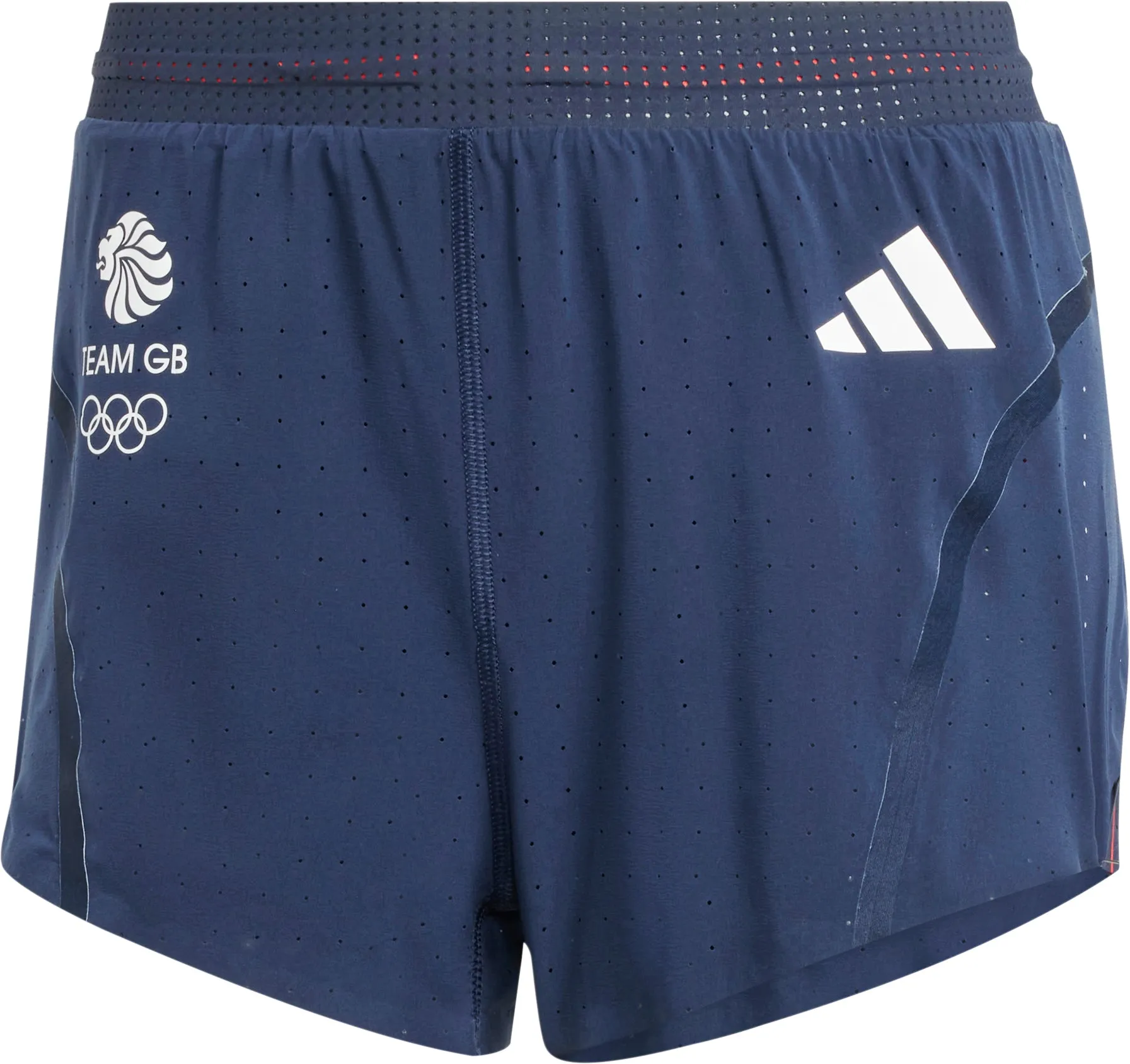 Clothing Adidas  Women adidas Adizero Team GB Womens Split Running Shorts - Blue