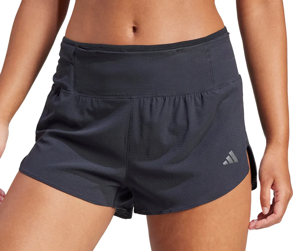 Clothing Adidas  Women adidas Adizero Womens Split Running Shorts - Black