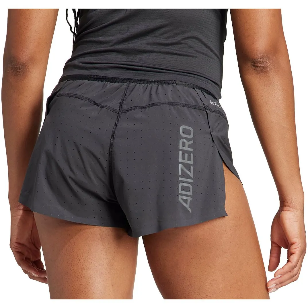 Clothing Adidas  Women adidas Adizero Womens Split Running Shorts - Black