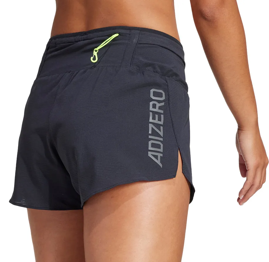 Clothing Adidas  Women adidas Adizero Womens Split Running Shorts - Black