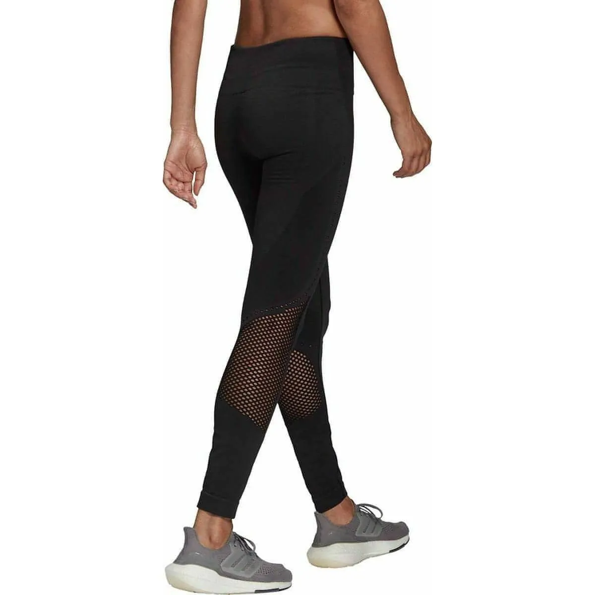 Clothing Adidas  Women adidas AeroKnit Womens 7/8 Running Tights - Black