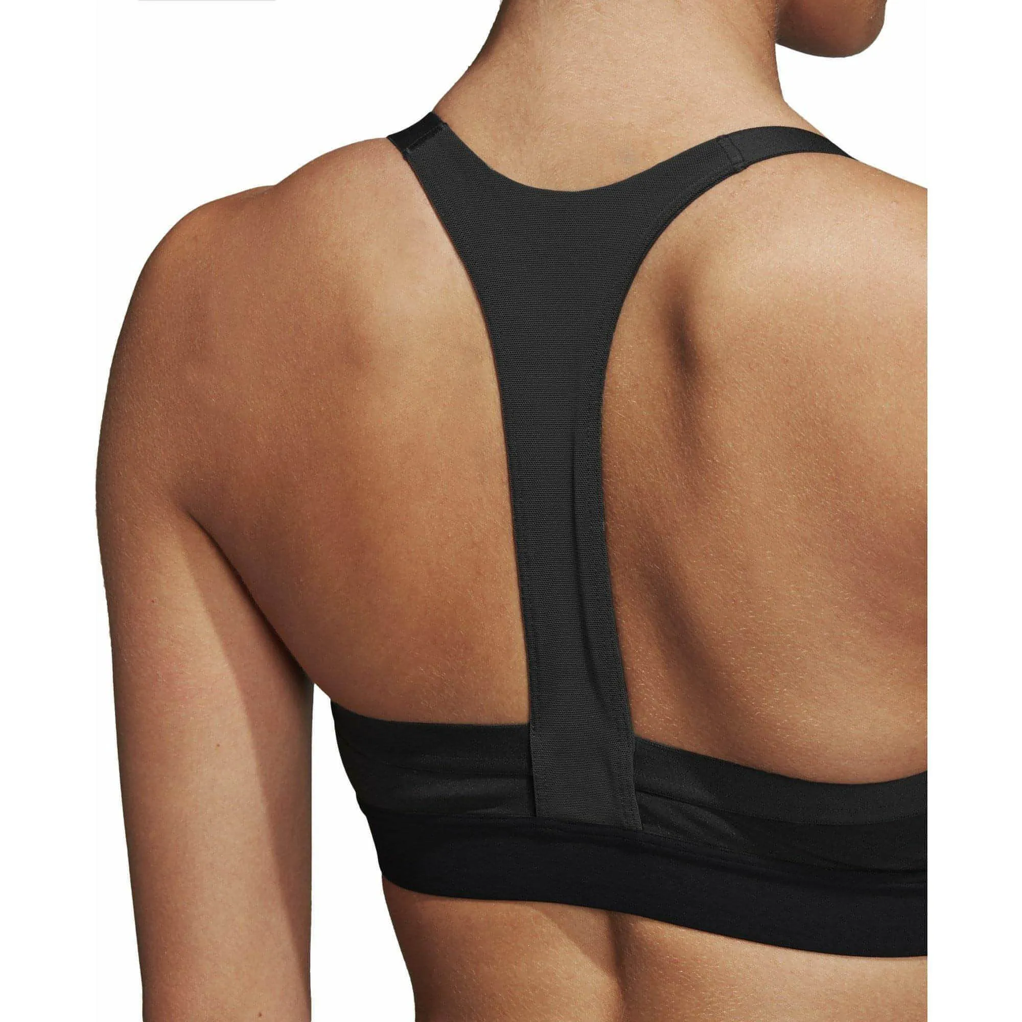 Clothing Adidas  Women adidas All Me 3 Stripes Womens Sports Bra - Black