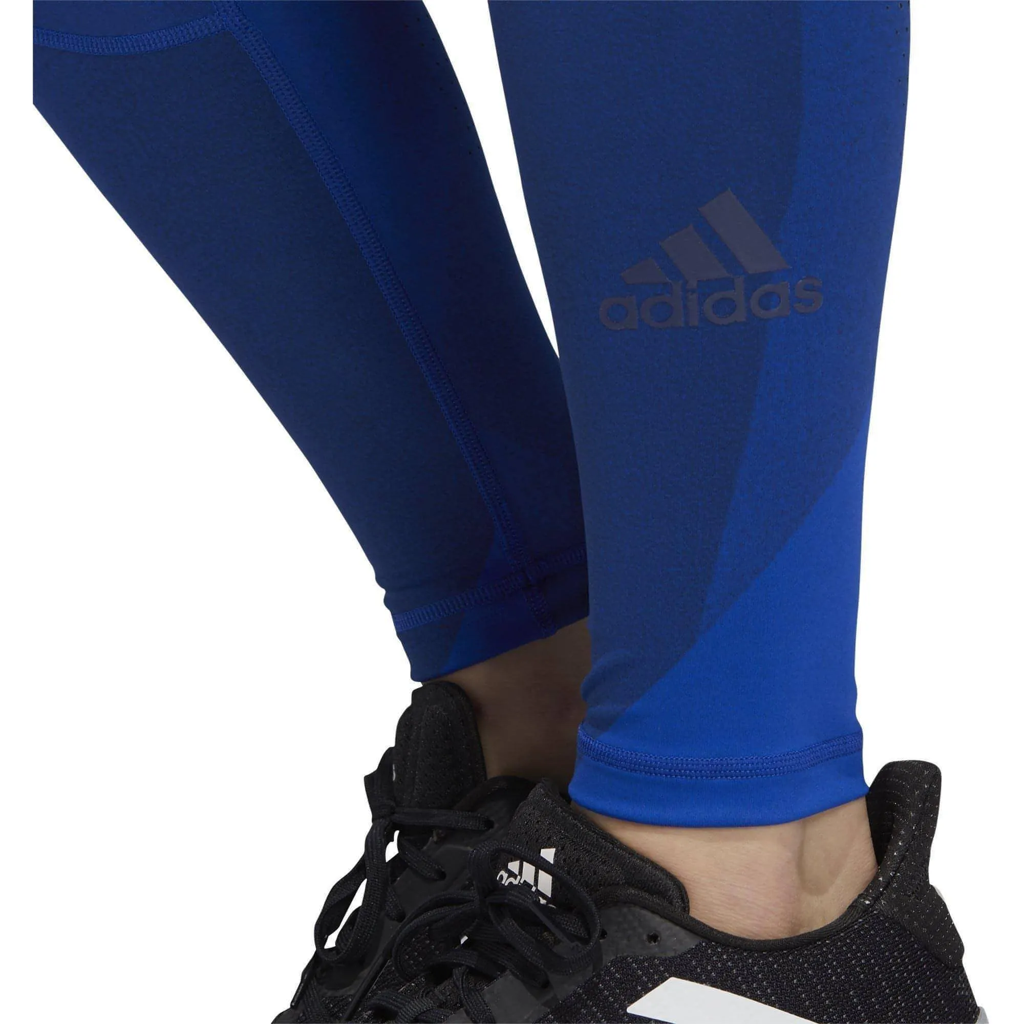 Clothing Adidas  Women adidas AlphaSkin Graphic Womens Long Training Tights - Blue