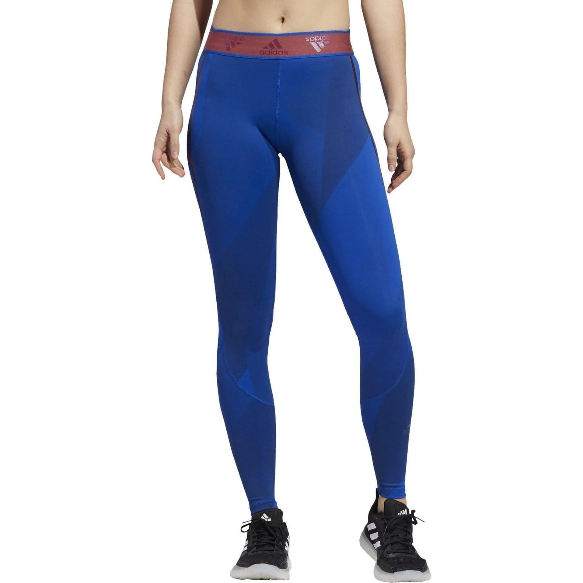 Clothing Adidas  Women adidas AlphaSkin Graphic Womens Long Training Tights - Blue