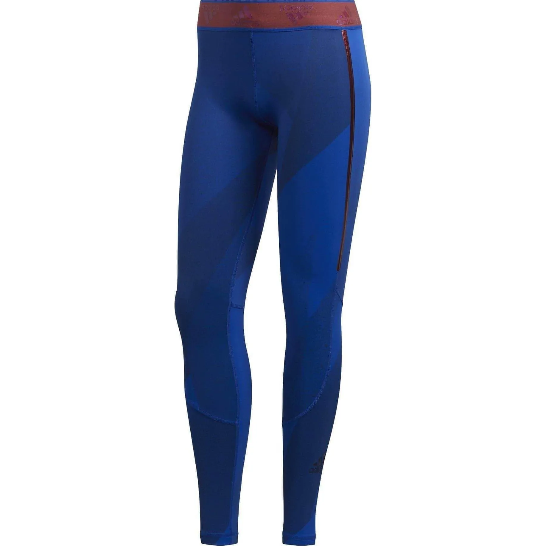 Clothing Adidas  Women adidas AlphaSkin Graphic Womens Long Training Tights - Blue