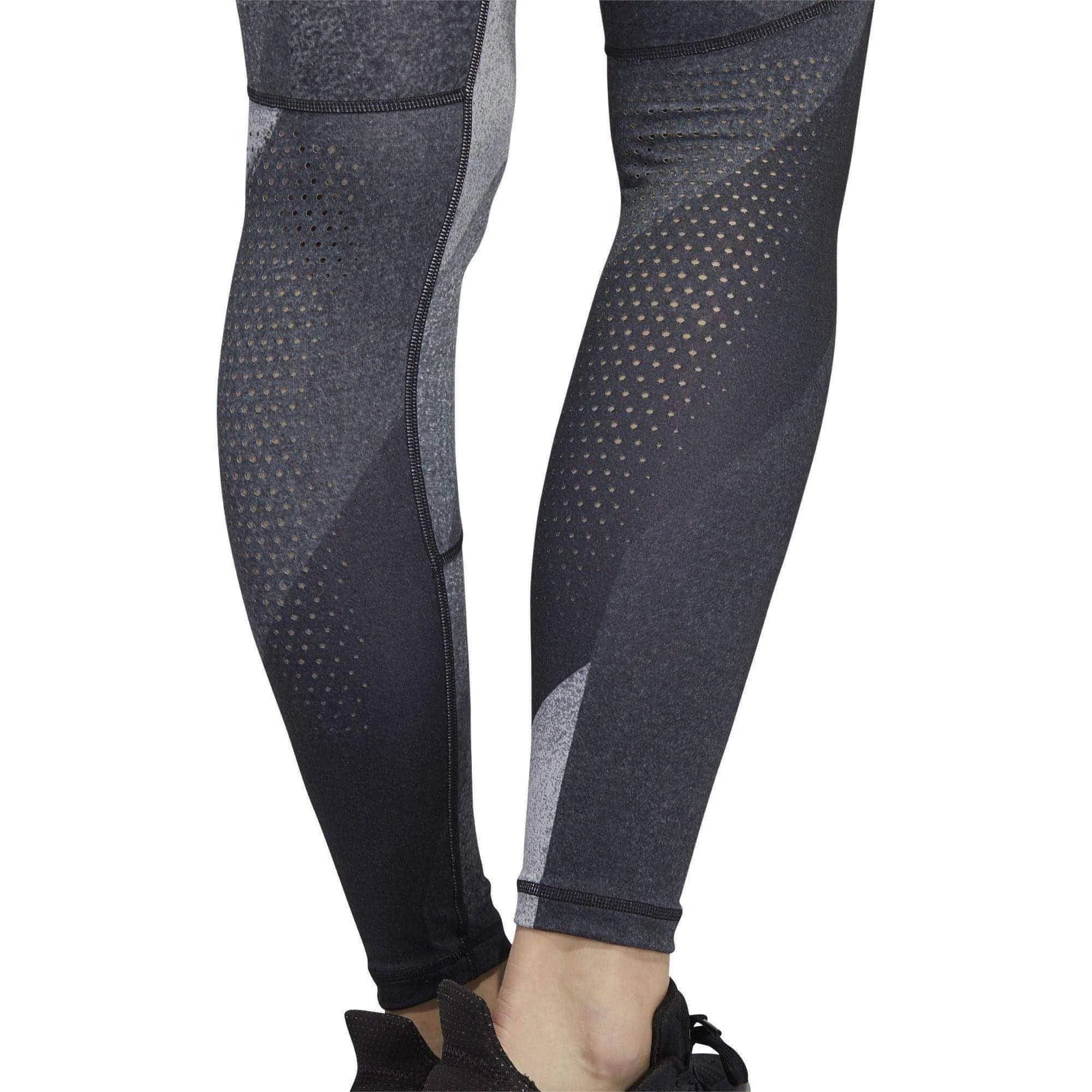Clothing Adidas  Women adidas AlphaSkin Graphic Womens Long Training Tights - Grey