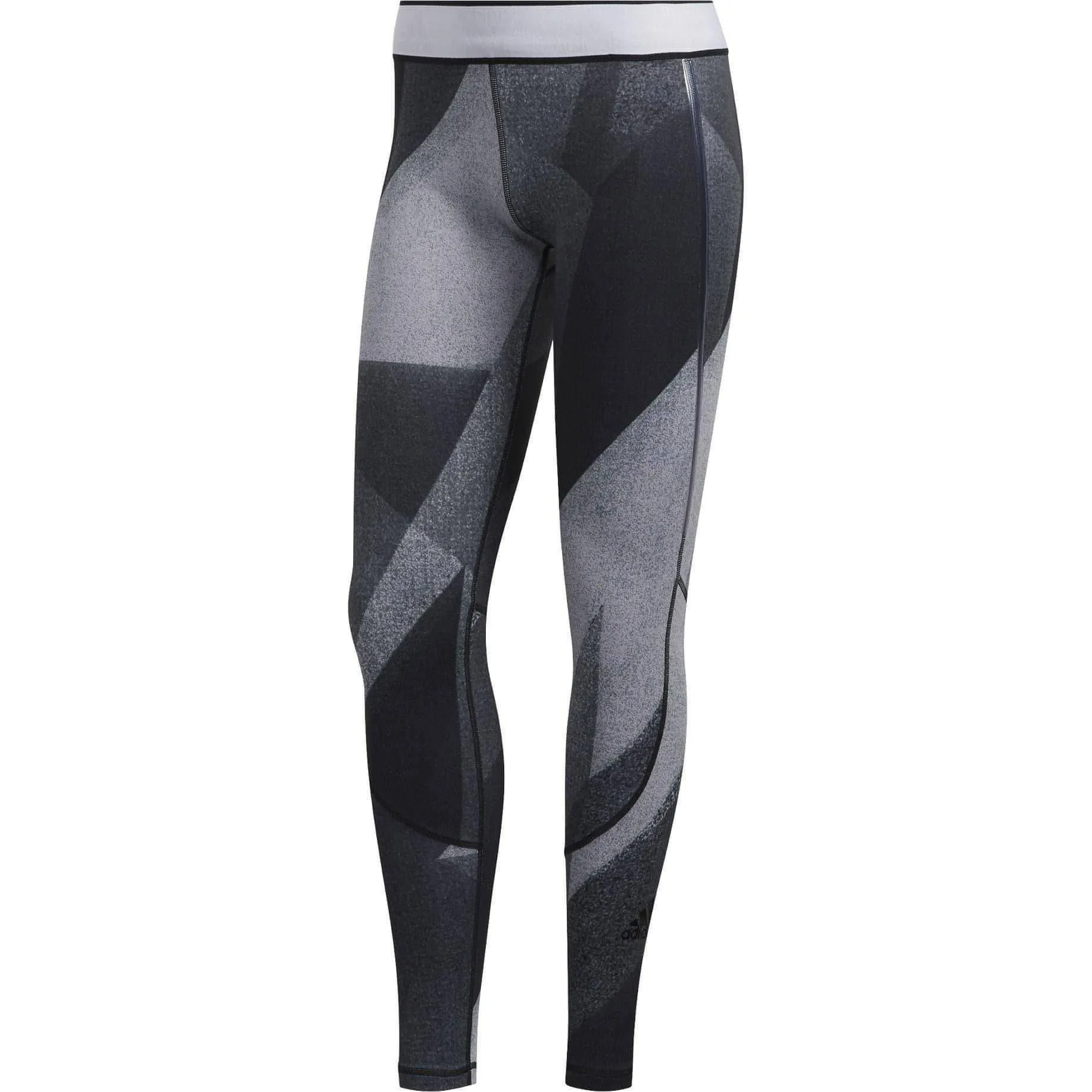 Clothing Adidas  Women adidas AlphaSkin Graphic Womens Long Training Tights - Grey