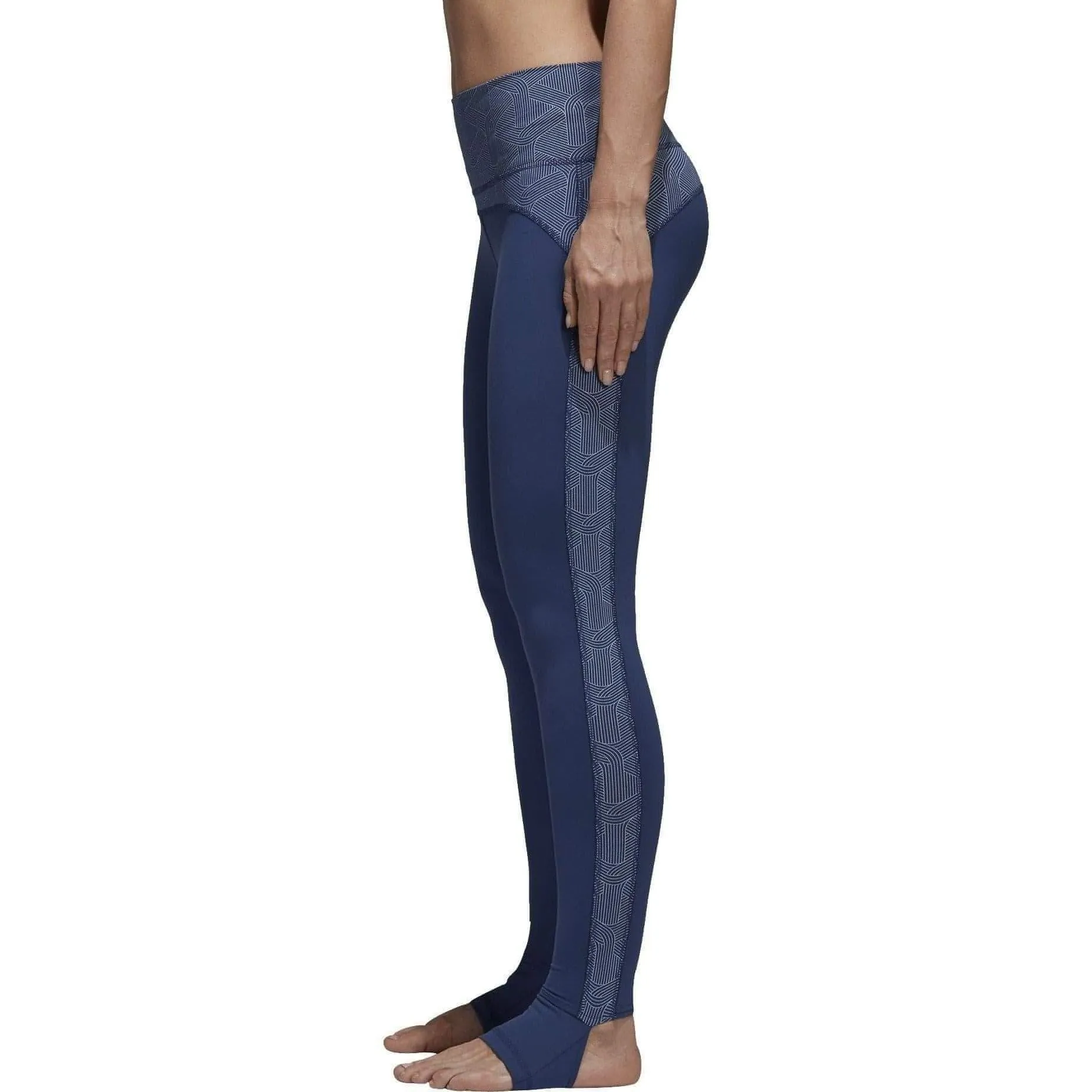 Clothing Adidas  Women adidas Believe This High Rise Womens Long Yoga Tights - Blue