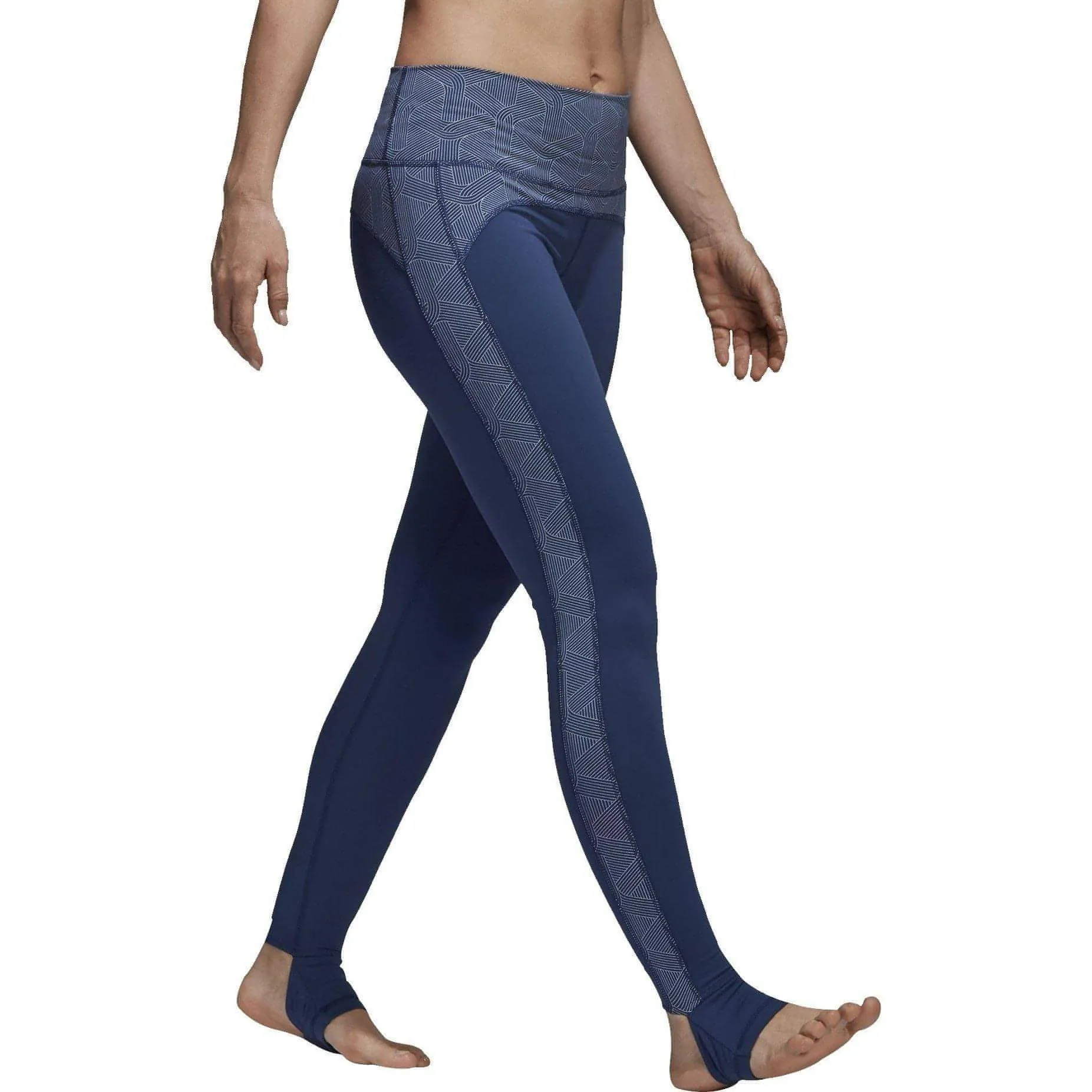 Clothing Adidas  Women adidas Believe This High Rise Womens Long Yoga Tights - Blue