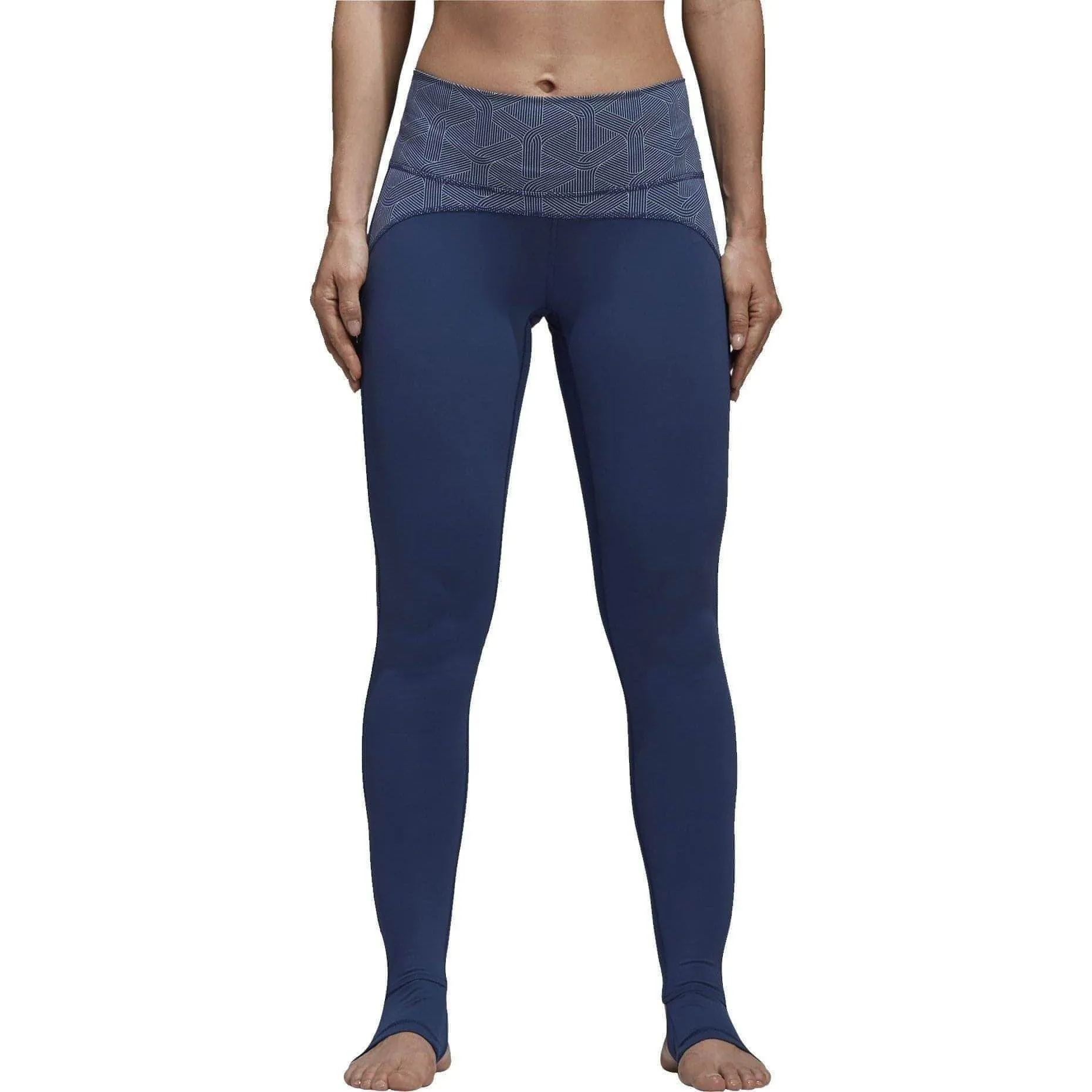 Clothing Adidas  Women adidas Believe This High Rise Womens Long Yoga Tights - Blue