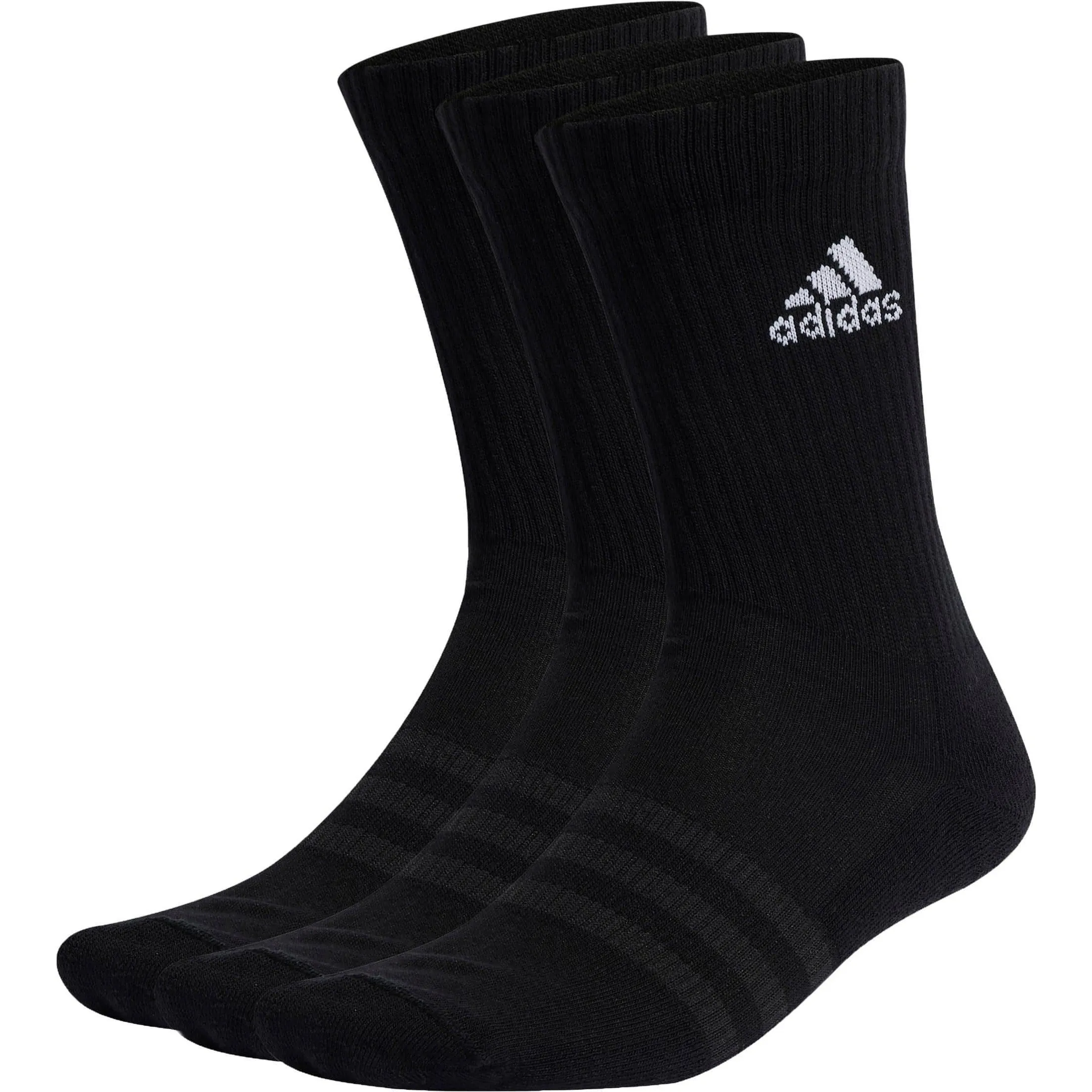 Clothing Adidas  Women adidas Cushioned (3 Pack) Crew Training Socks - Black