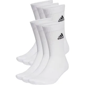Clothing Adidas  Women adidas Cushioned (6 Pack) Crew Training Socks - White