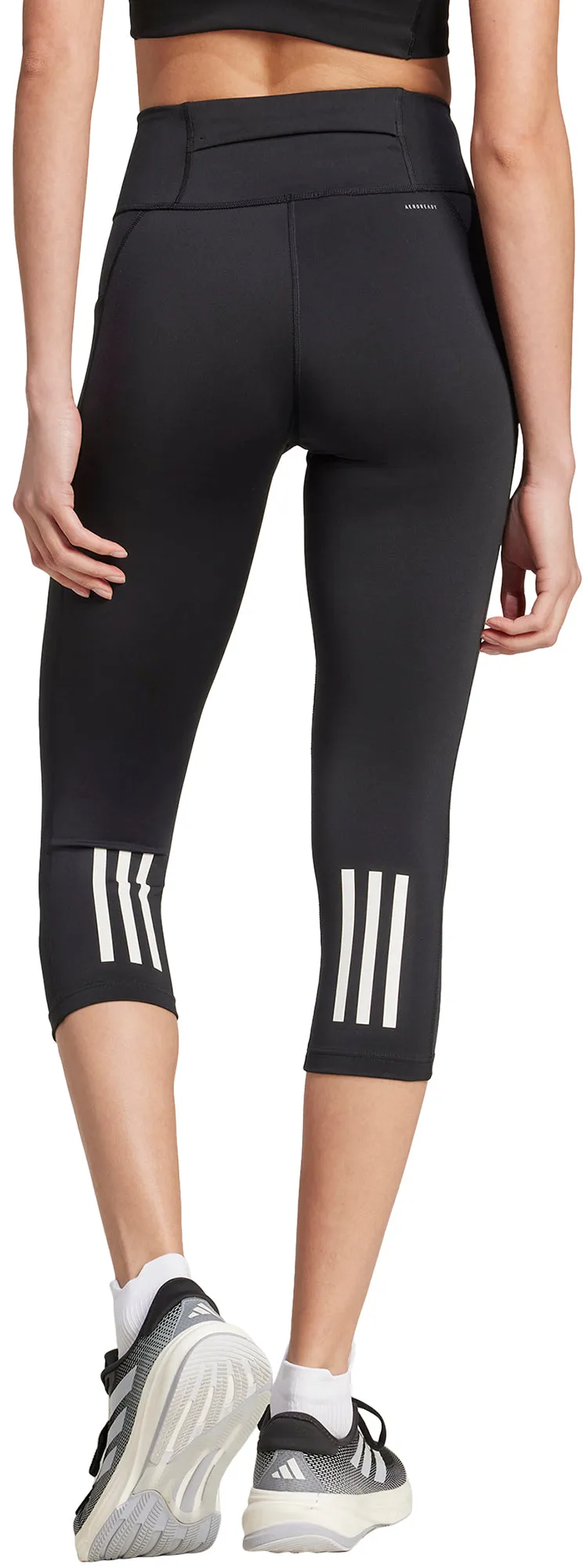 Clothing Adidas  Women adidas DailyRun Womens 3/4 Capri Running Tights - Black