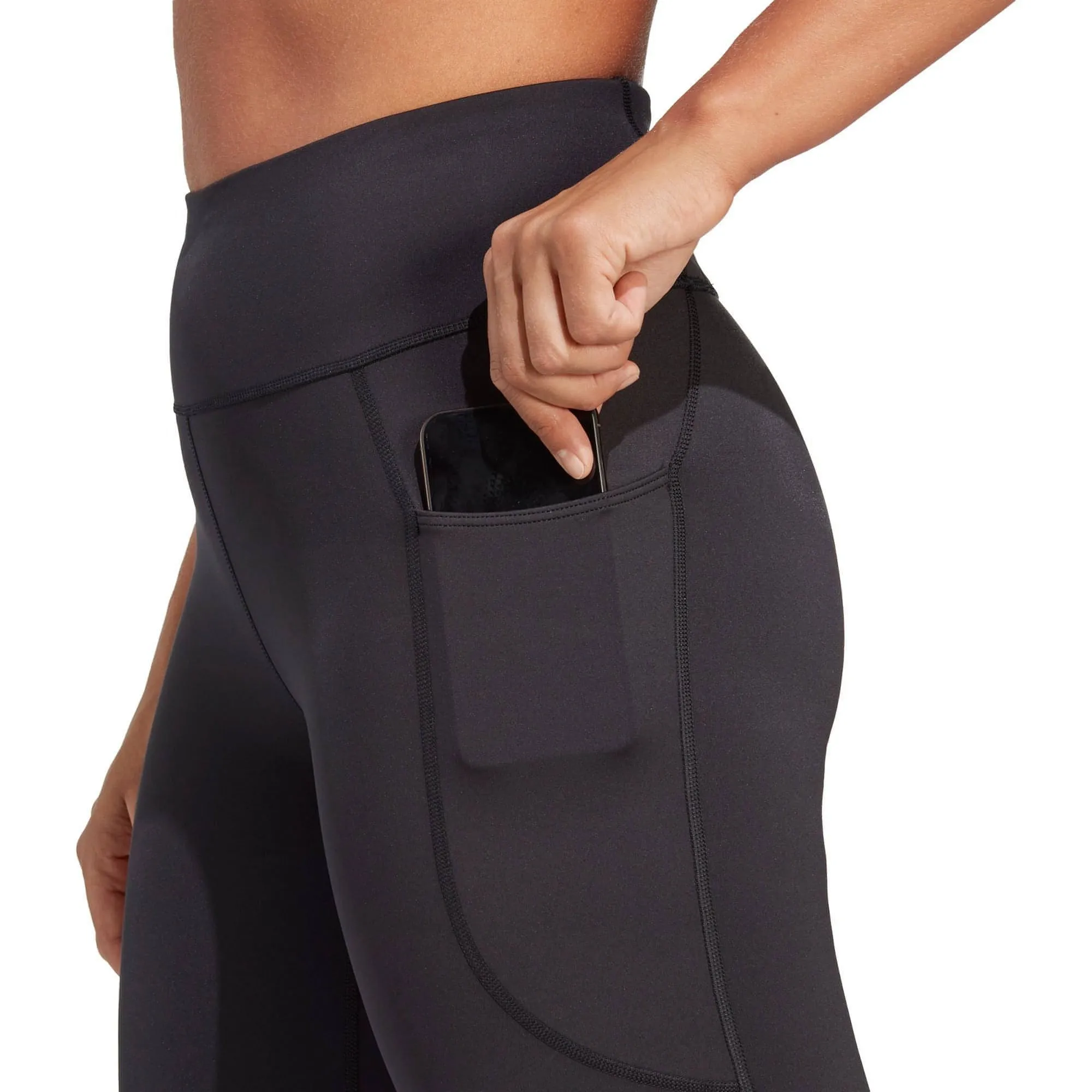 Clothing Adidas  Women adidas DailyRun Womens 3/4 Capri Running Tights - Black